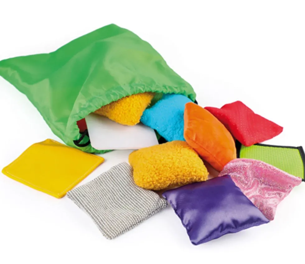 Jeu tactile 20 petits sacs sensoriels - Découverte des textures et matières
