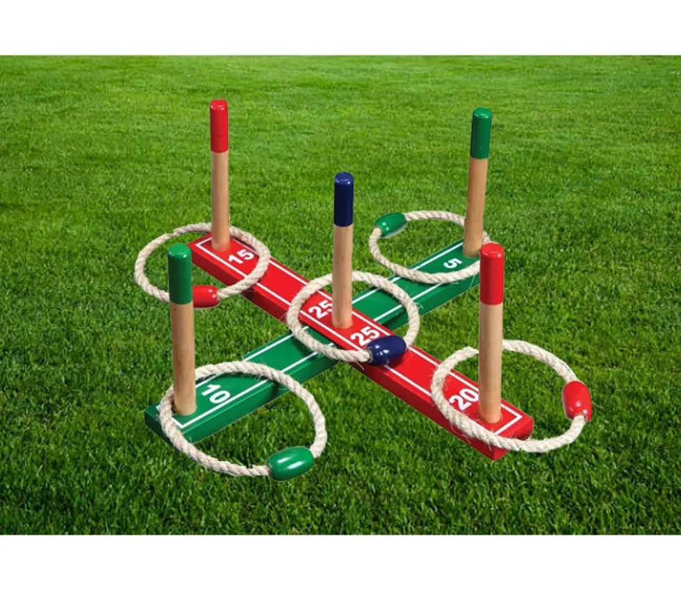 Jeux adresse Cible de lancer coloré avec anneaux