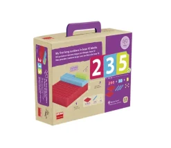 Kit activités Base 10 - 125 pièces empilables + 45 cartes nombres