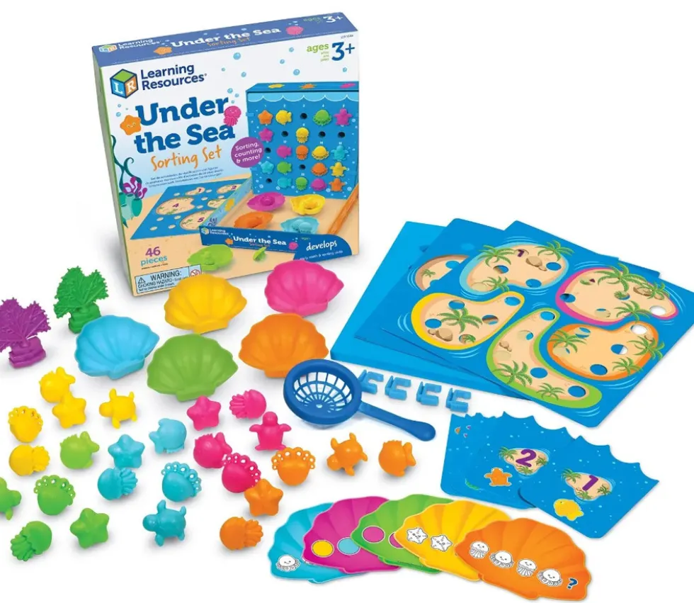 Kit complet jeu de tri et comptage Océan