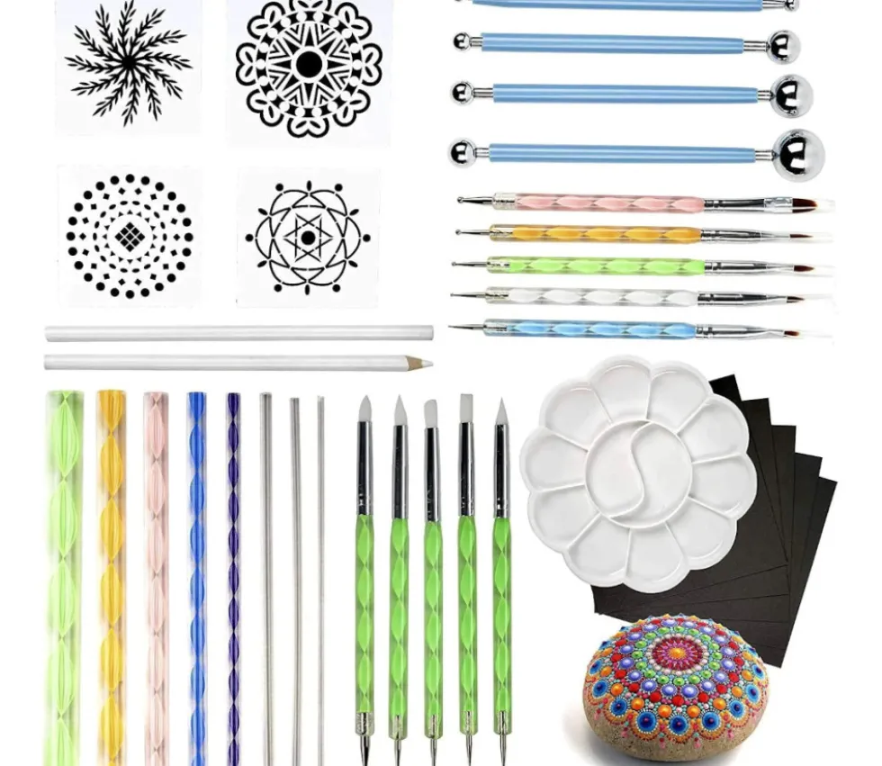 KIT décorations Mandala 35 outils de peinture