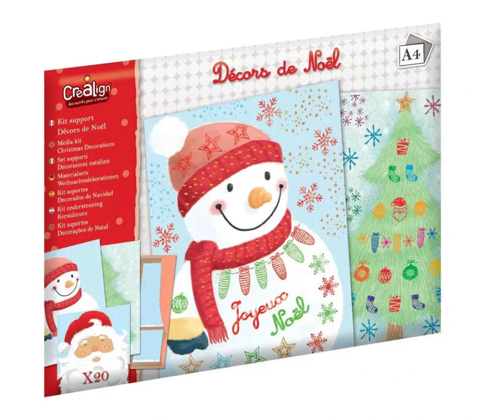 Kit 20 feuilles "Décors de Noël"