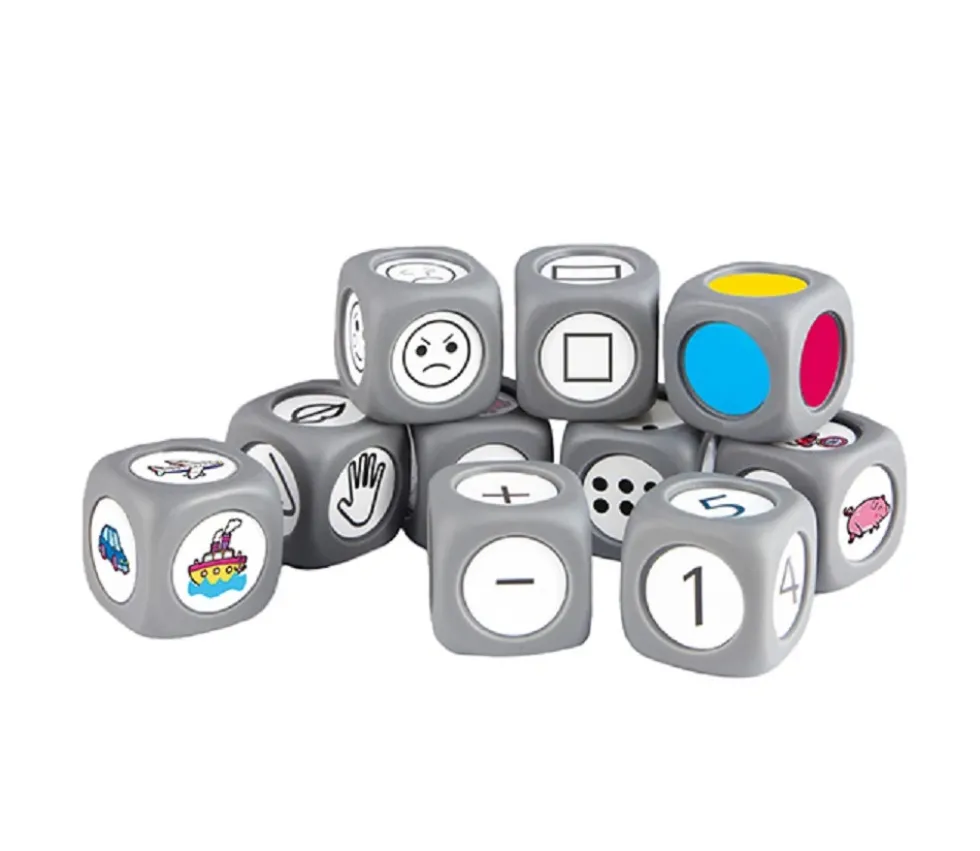 Kit 10 grands dés éducatifs 3.5 cm