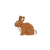 Lapin en bois 6 x 7 x 2.3 cm