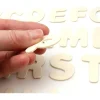 26 lettres alphabet en bois naturel 3.5 cm