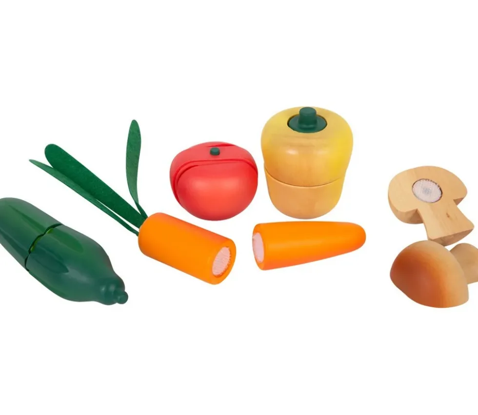 Légumes à découper en bois fresh
