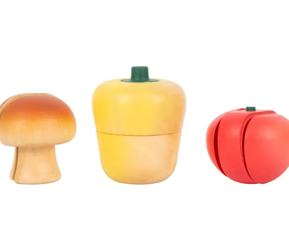 Légumes à découper en bois fresh