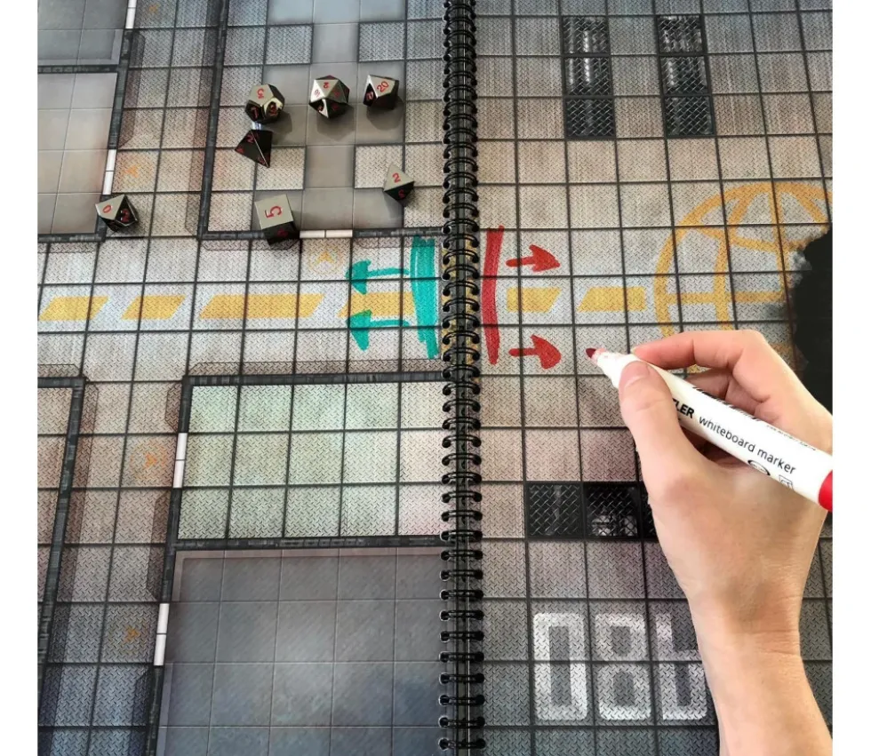 Livre A3 Battle Mats plateaux de jeu Giant Book of Sci-Fi