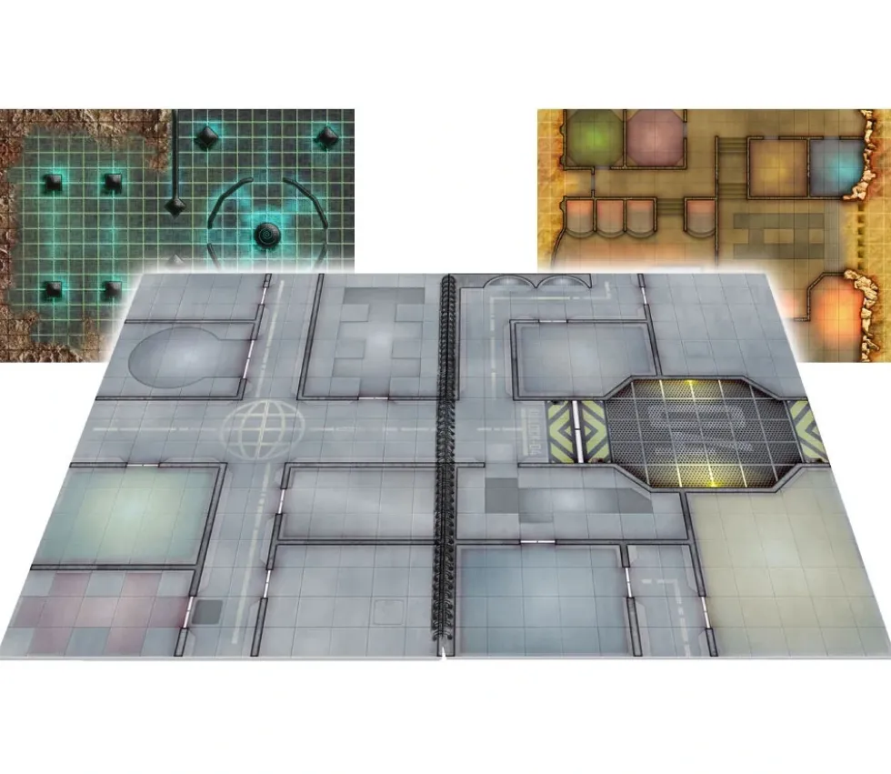 Livre A3 Battle Mats plateaux de jeu Giant Book of Sci-Fi