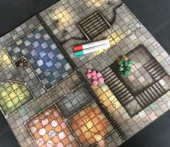 2 Livres Dungeon Battle Mats plateaux de jeu combat