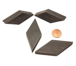 Losange en bois 60 x 25 x 8 mm noir pour jeu achat en ligne