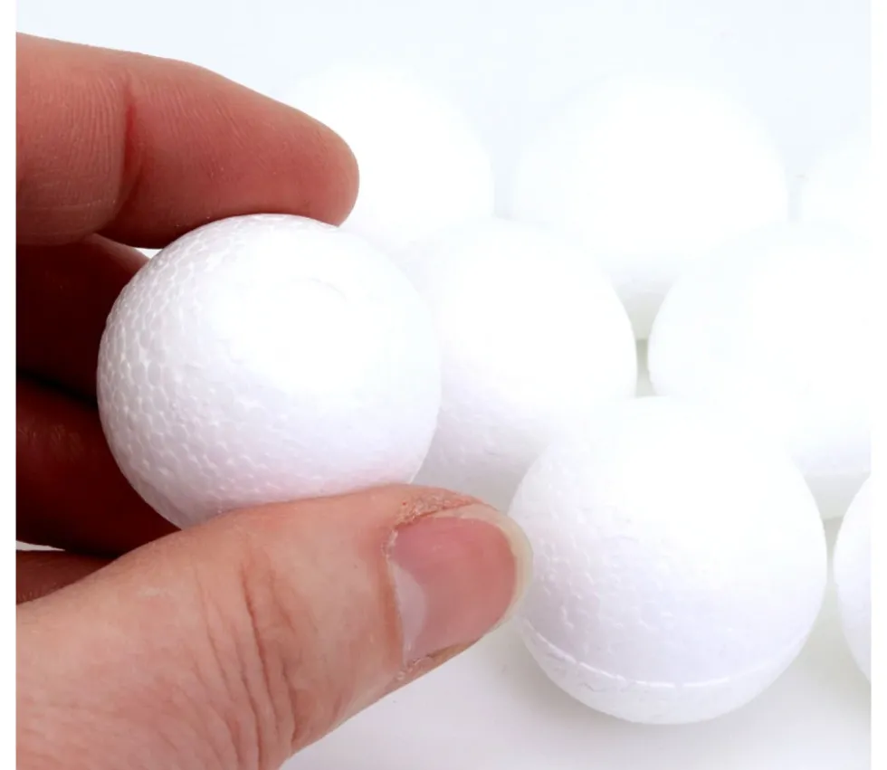 Lot de 10 Boules en polystyrène à personnaliser 30 mm
