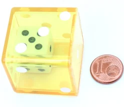 Lot de 12 Dés double JUMBO 3.2 cm avec 1 dé à l'intérieur
