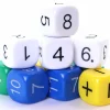 Lot de 10 dés mathematiques 16 mm