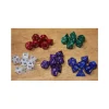Lot de 7 dés nacrés BLANC multi-faces