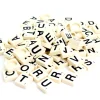 Lot 100 jetons lettres 19X19 mm avec points chiffres pour former des mots