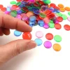 Lot 5000 Jetons 15 mm transparents colorés pour loto ou bingo