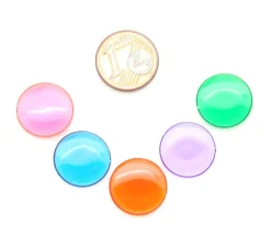 Lot 5000 Jetons 15 mm transparents colorés pour loto ou bingo