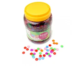 Lot 5000 Jetons 15 mm transparents colorés pour loto ou bingo