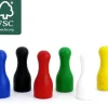 lot 6 Pions joueur grand 25x60 mm multicolores - 6 cm de haut