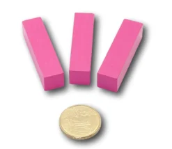 Lot 3 réglettes Cuisenaire 4 cm en rose