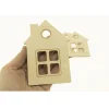 5 Maisons en bois de 12 cm