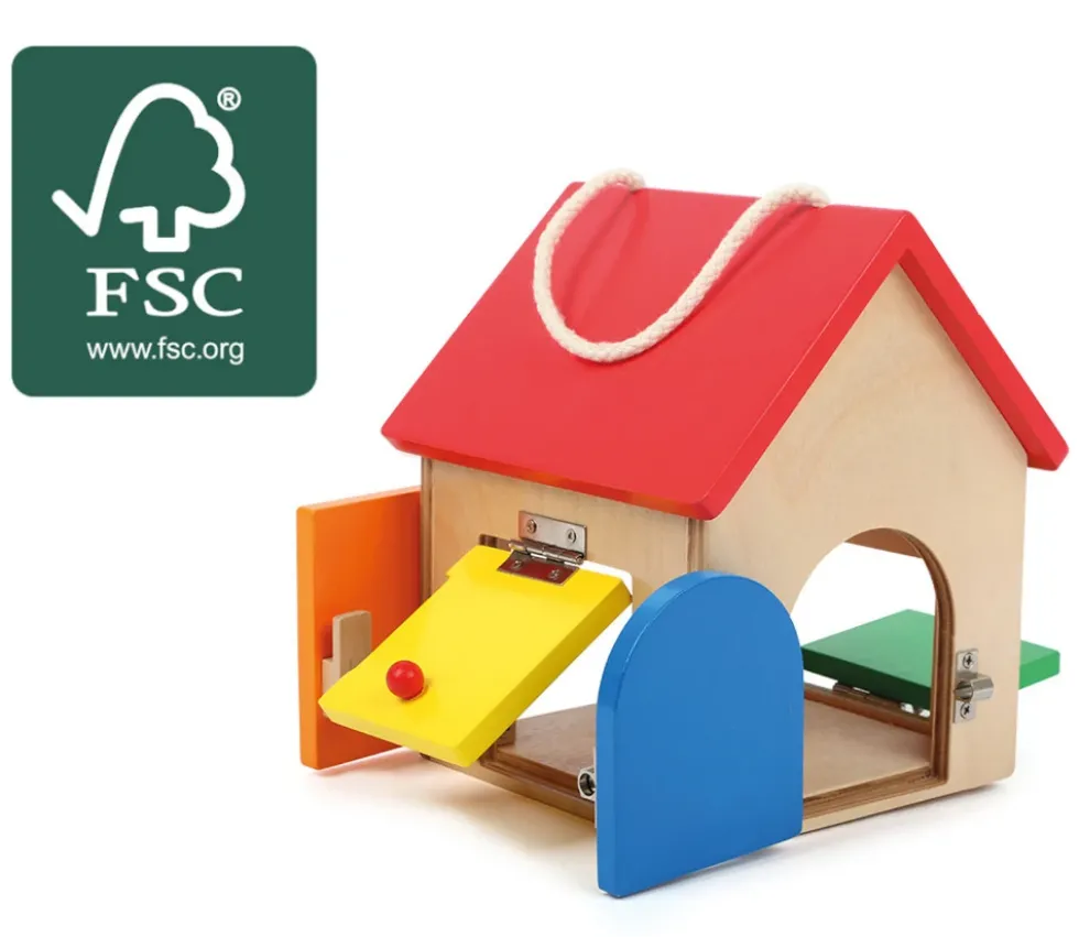 Maison à serrures compacte - jeu de motricité