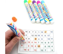 48 Marqueurs pour carton loto Bingo - 6 couleurs