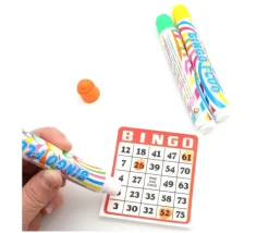 48 Marqueurs pour carton loto Bingo - 6 couleurs