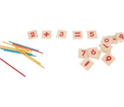 Matériel Mathématiques en bois additions et soustractions