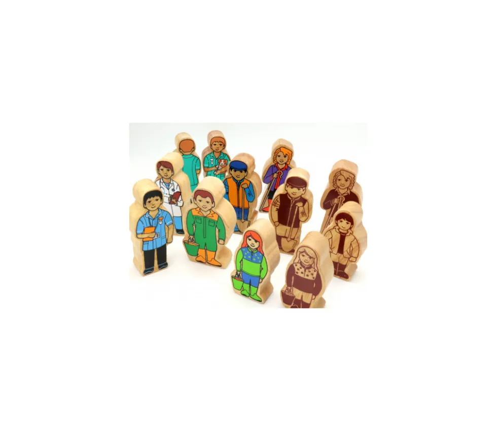 Médecin en bois 100 x 40 x 25 mm personnage jeu