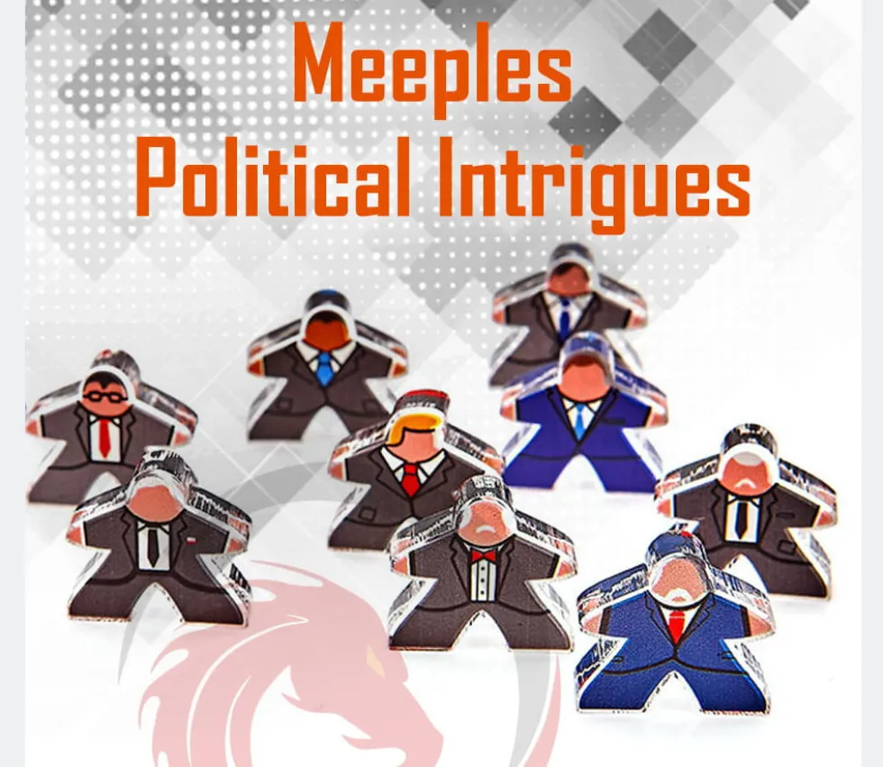 12 meeples hommes en costume plexiglas pions personnage
