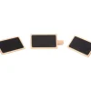 12 Mini ardoises clips pinces 7 x 4 cm