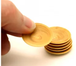 Mini assiette en bois - pion 23 x 3 mm