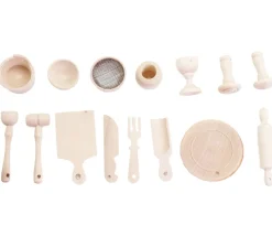 15 miniatures en bois accessoires maison