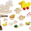 23 miniatures en bois accessoires maison