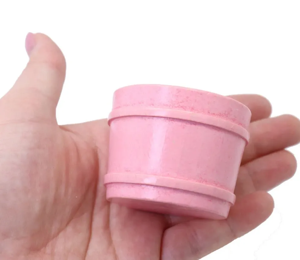 6 mini baquets multicolores 59 x 45 mm - paniers ronds bois