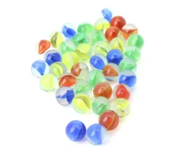 40 mini Billes verre coloré oeil de chat pour jeu 11 mm