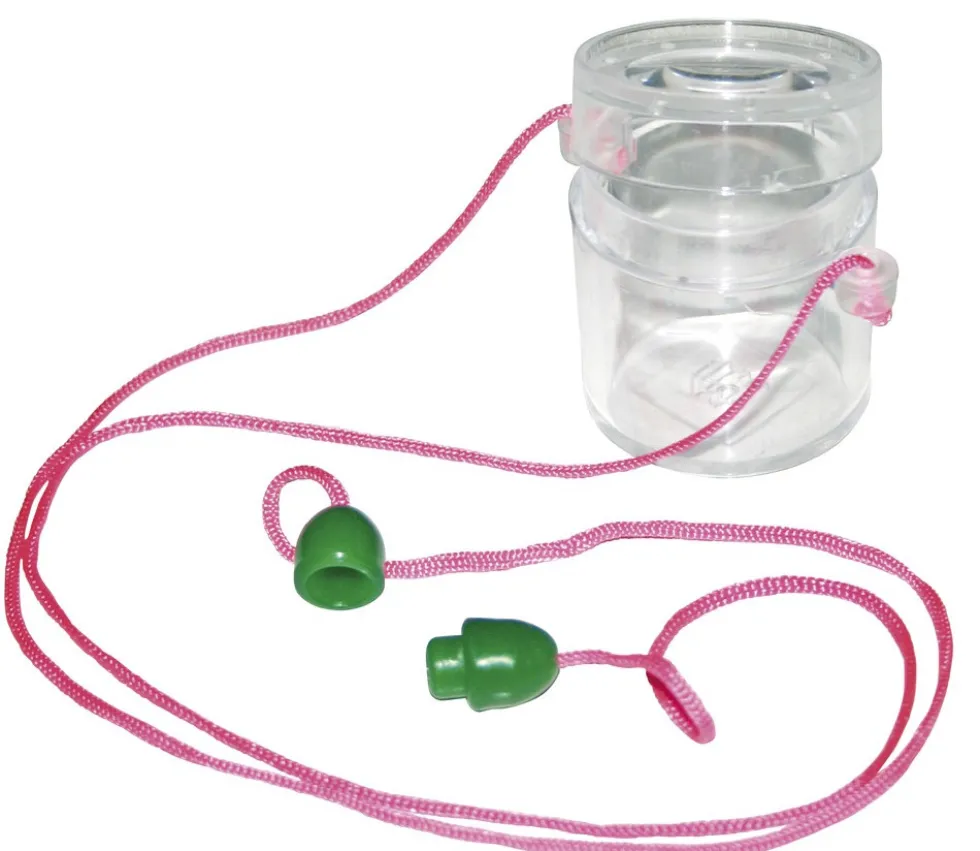 Mini boite loupe ronde transparente vide 4.5 x 4 cm