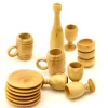 Mini bouteille en bois - pion 12 x 45 mm