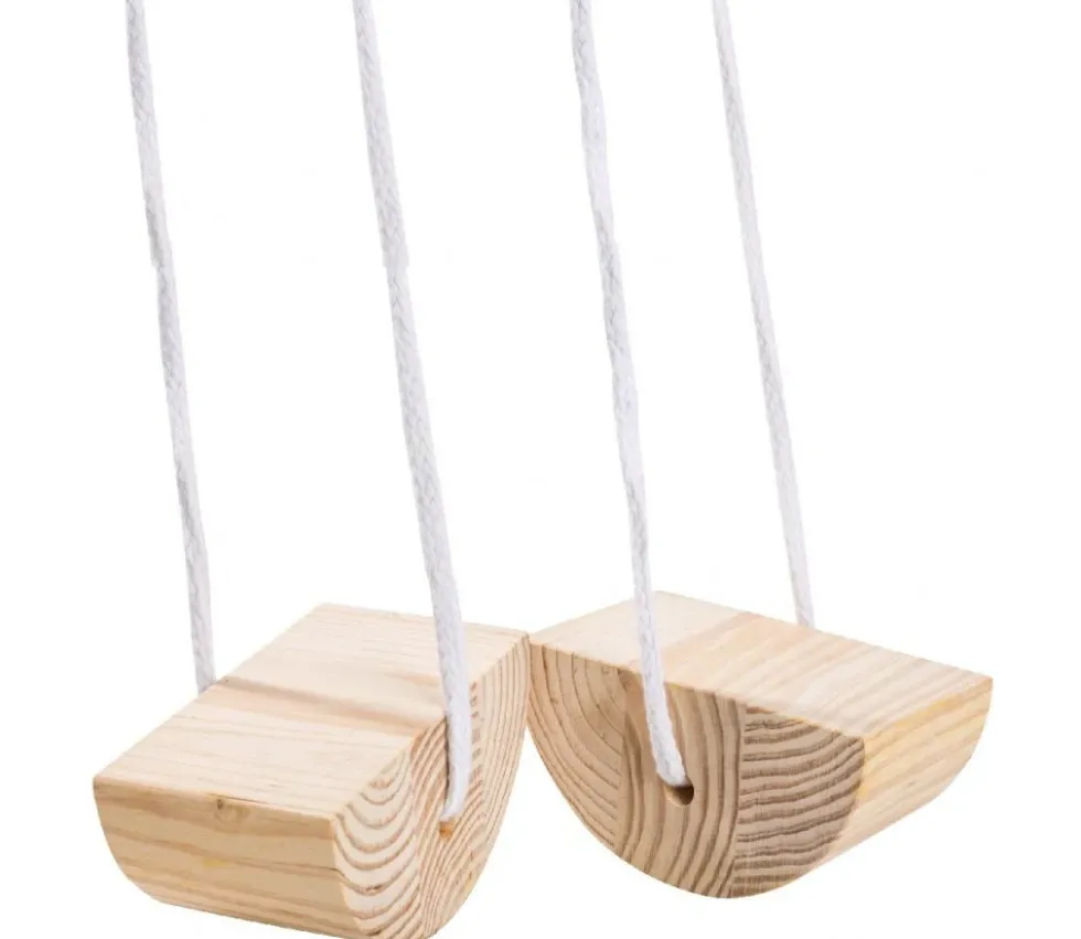 Mini échasses en bois arrondies