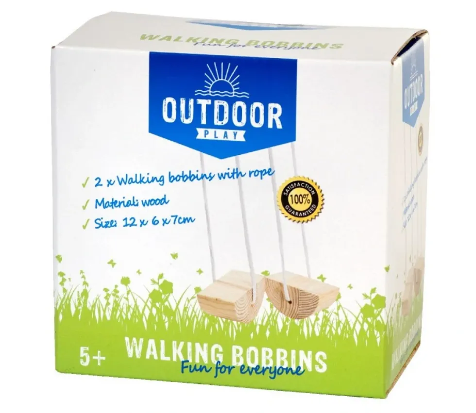 Mini échasses en bois arrondies