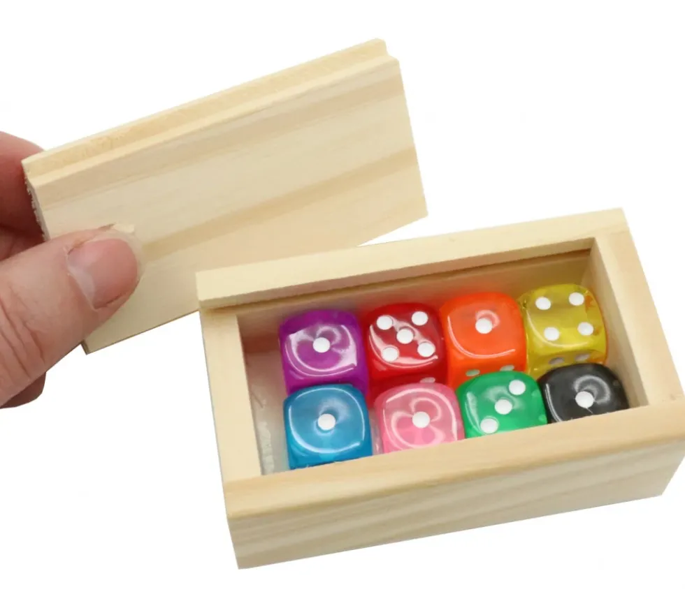 Mini coffret bois avec glissière 8.3 x 5.1 x 2.7 cm