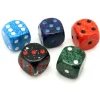 5 Mini Dés speckle 12 mm - 5 couleurs