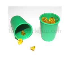 Mini Gobelet plastique couleur pour lancer de dés à l'unité