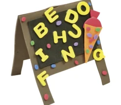 130 mini lettres en mousse fine de 1.5 cm de hauteur