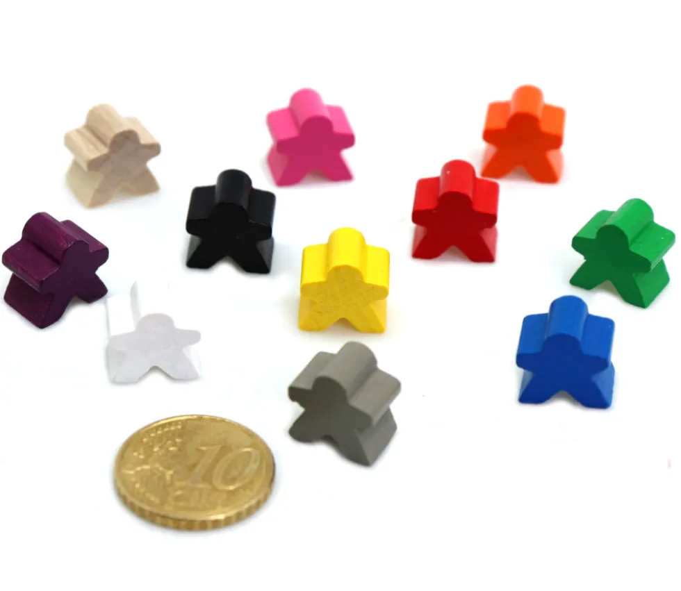 Mini meeple 12 x 12 X 8 mm personnage à l'unité