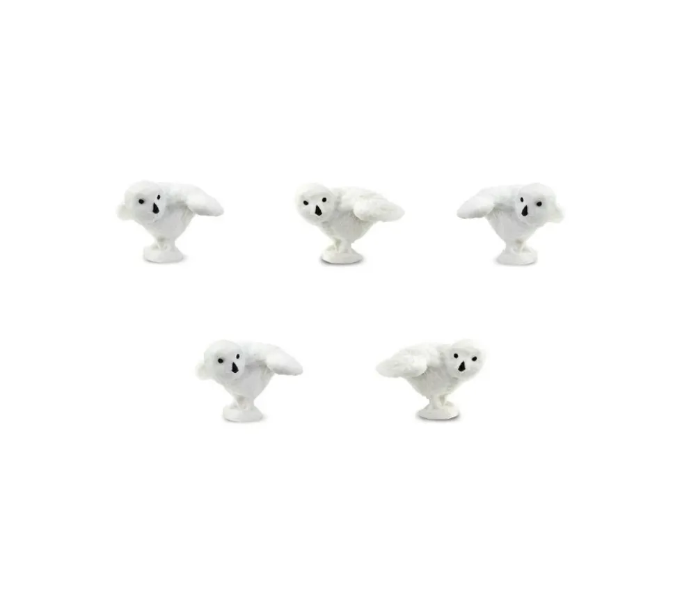 Mini mini figurine Harfang des neiges - hibou 20 x 20 x 10 mm