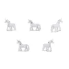 Mini mini Figurine licorne blanche 27 x 25 x 6 mm
