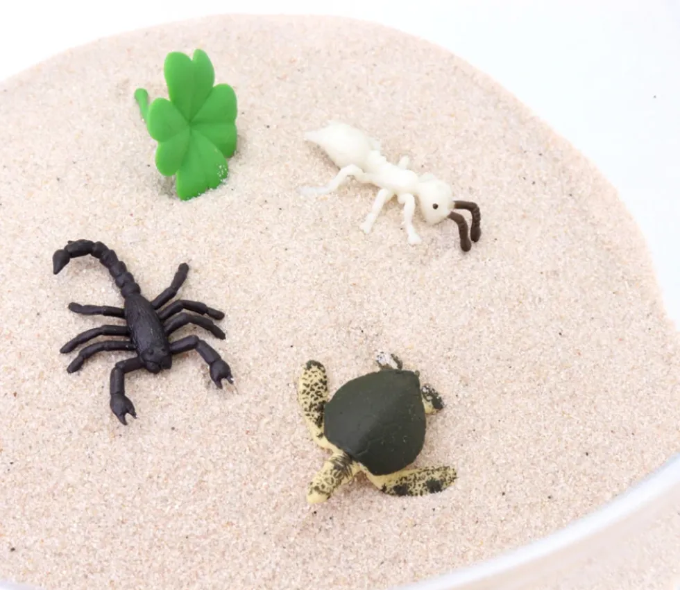 Mini mini Figurine tortue de mer verte 30 x 30 x 9 mm